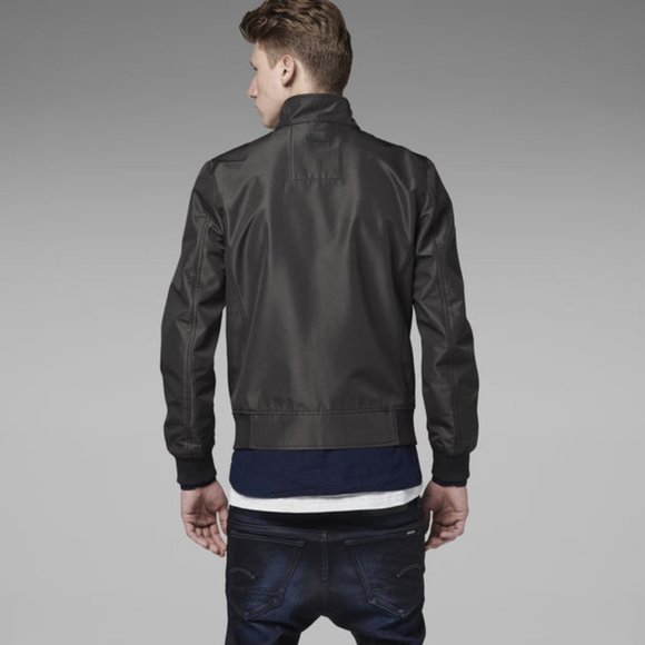 G Star - Mass Bomber Black Biker Motorcycle Jacket - S/M - Picture 8 of 8